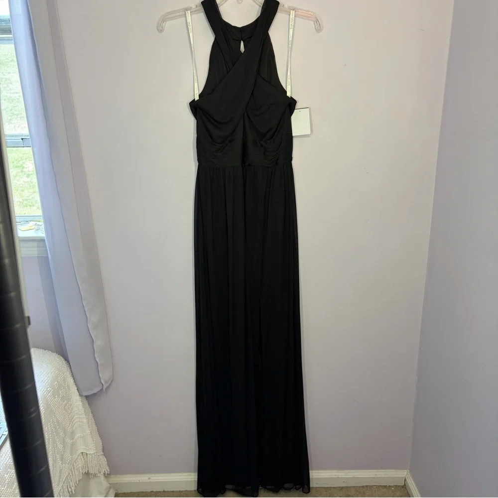 David’s Bridal Long Chiffon Crisscross Dress, NWT, Size 4 - Picture 10 of 11